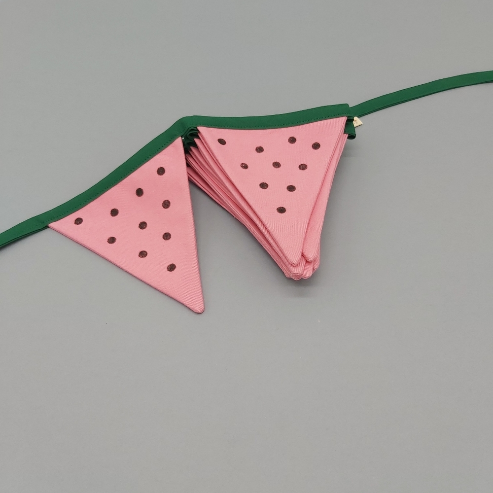FABRIC GARLAND FLAG BUNTING, WATERMELON BUNTING, WALL DECORATION, PARTY DECOR